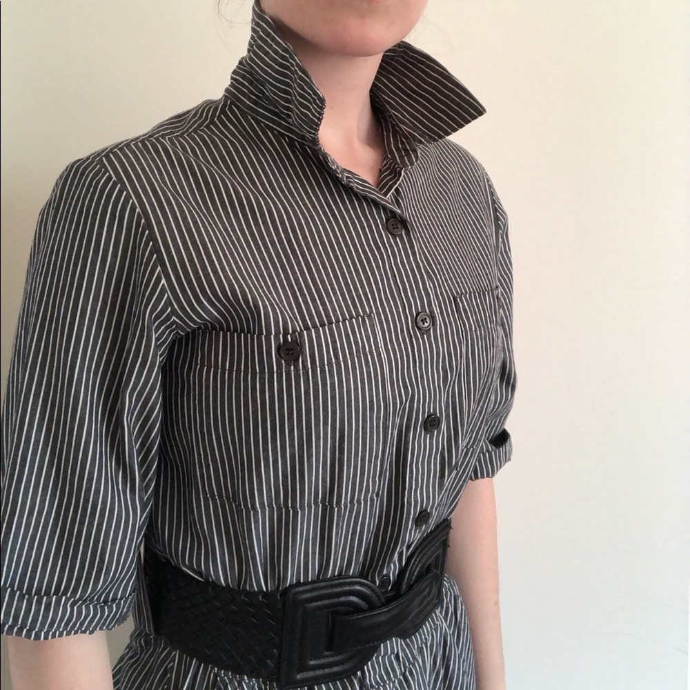 BaileyGirl Striped Shirt Dress - Picture 9 of 16